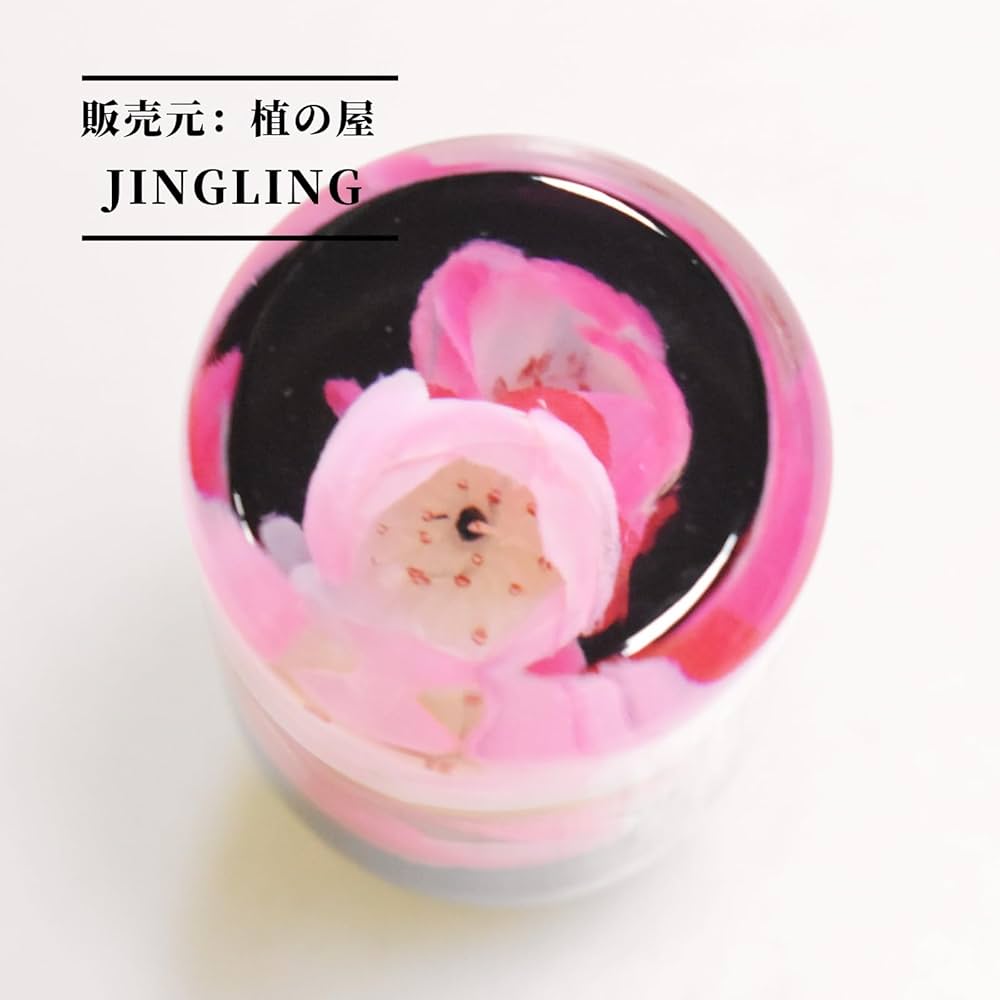桃の花 Amazon.co.jp: JINGLING 水中花 シフトノブ クリスタル 桃の花